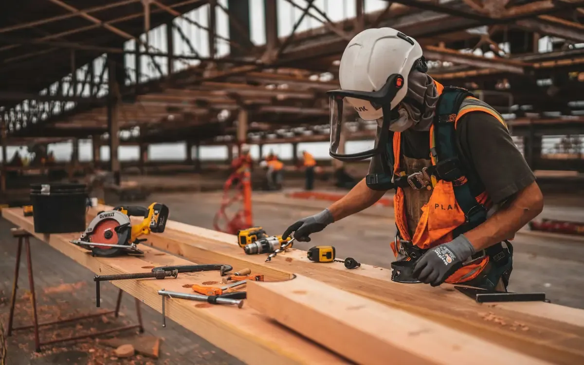 Werkzeuggürtel und Handwerkzeug