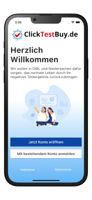 ClickTestBuy – Corona Testapp für OWL